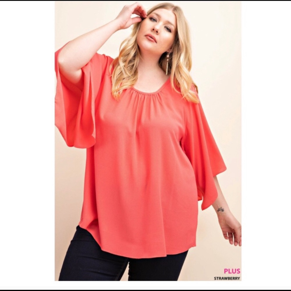 PLUS Size Strawberry Top